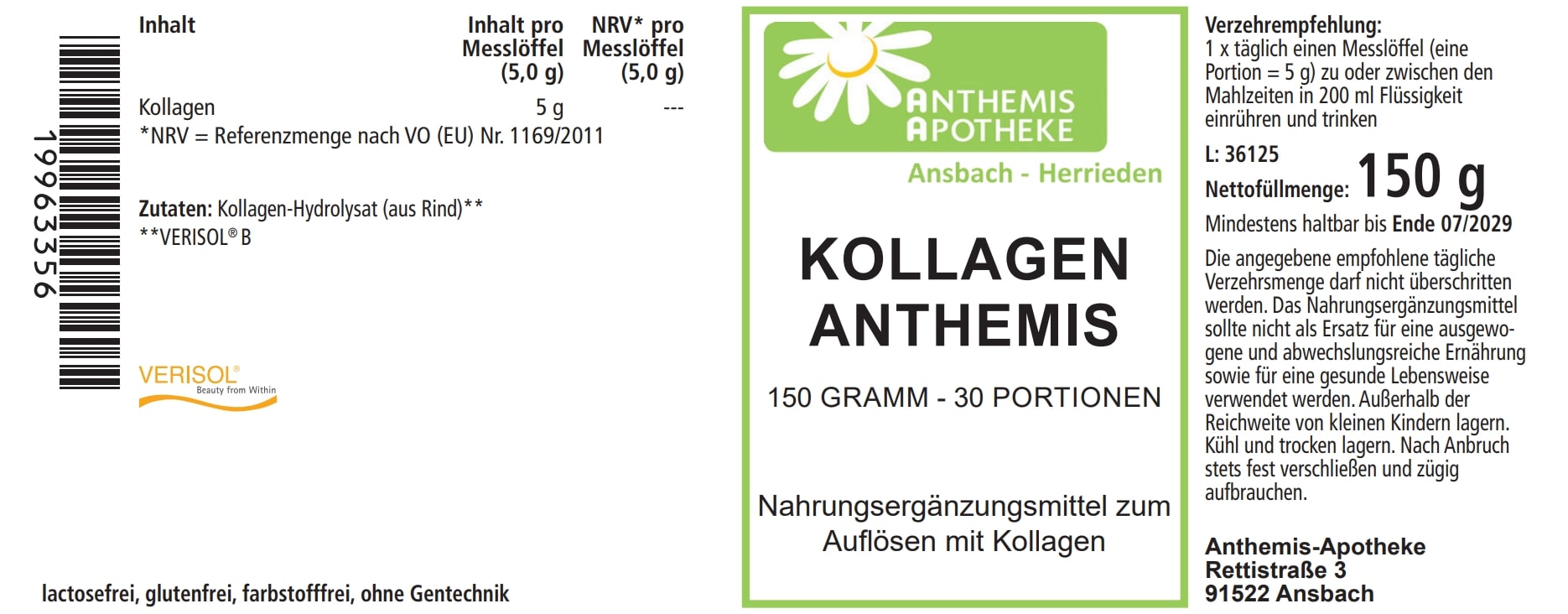 KOLLAGEN ANTHEMIS Pulver