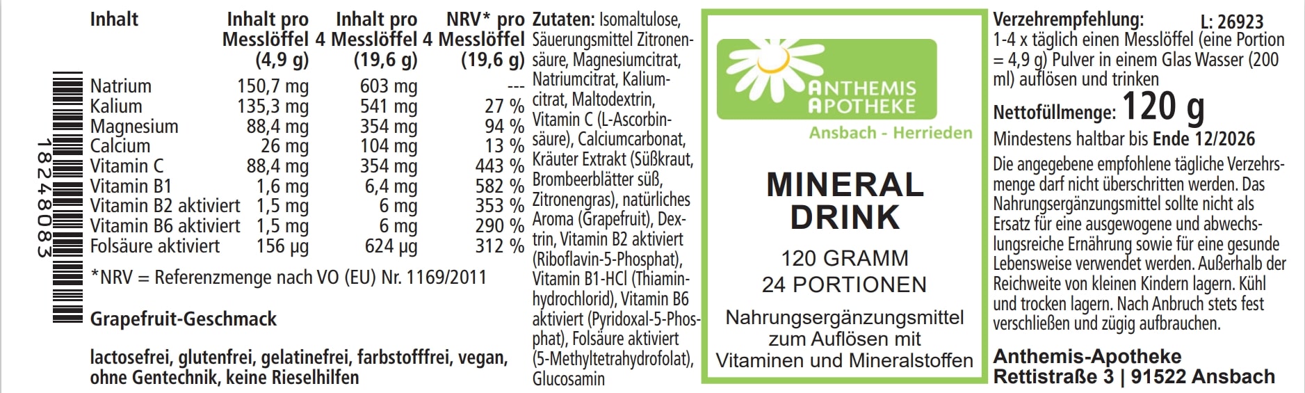 MINERALDRINK Pulver