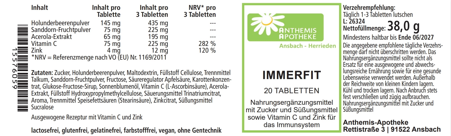 IMMERFIT Tabletten